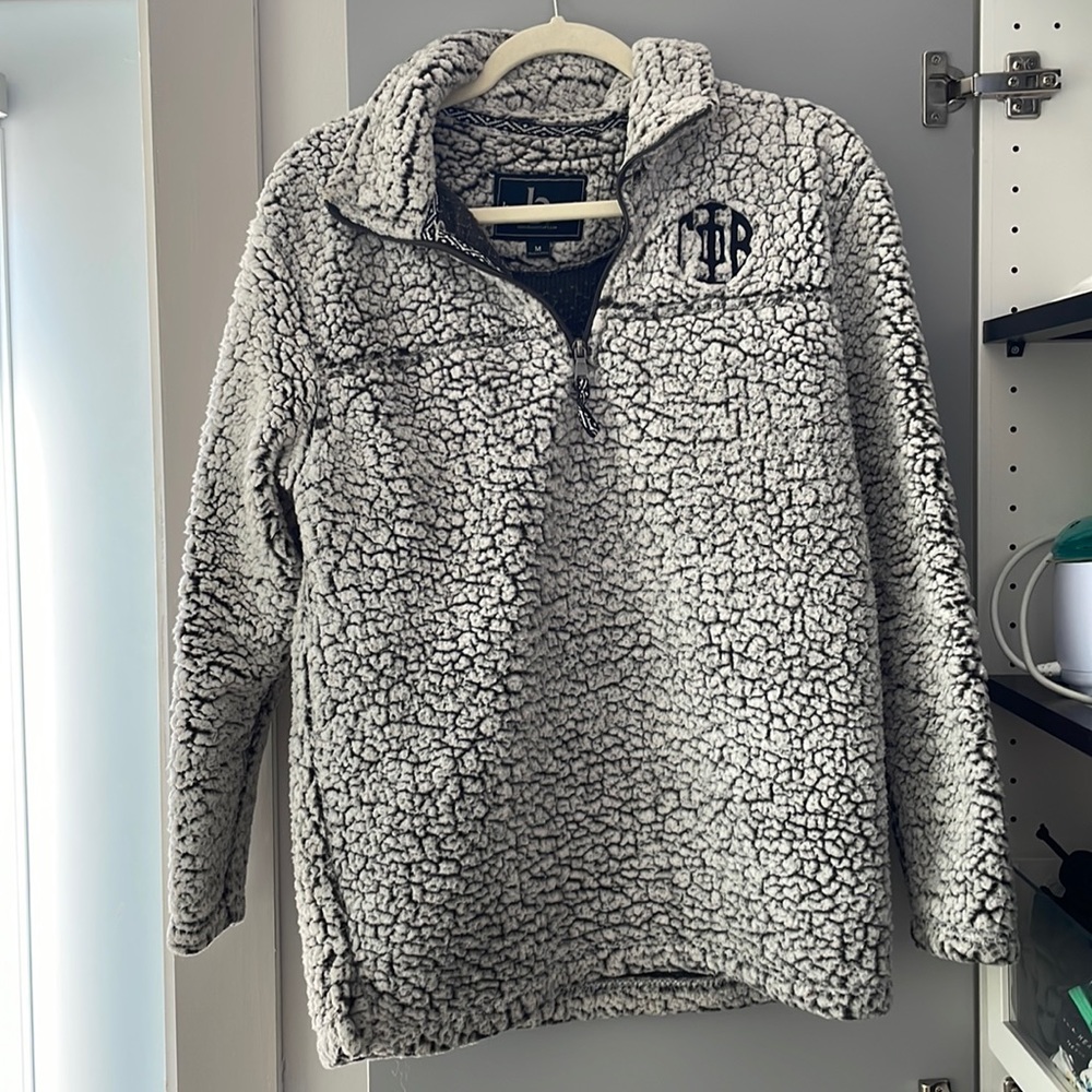 Gamma Phi Beta Fuzzy Quarter Zip Pullover